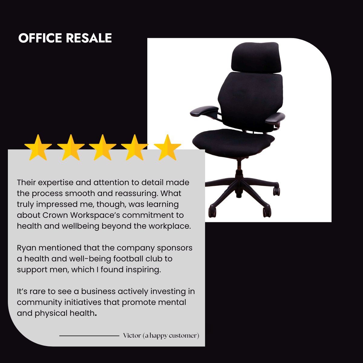 Thank you for all the amazing feedback this year. As we reflect on 2025, we are truly grateful for each and every one of our customers who put their trust in us.
bit.ly/48F3L6t

#CustomerService #RefurbishedOfficeFurniture #ThankYou