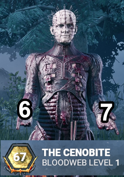 Finally got Pinhead to p67, as you can see he's down with the kids 6 7 6 7...