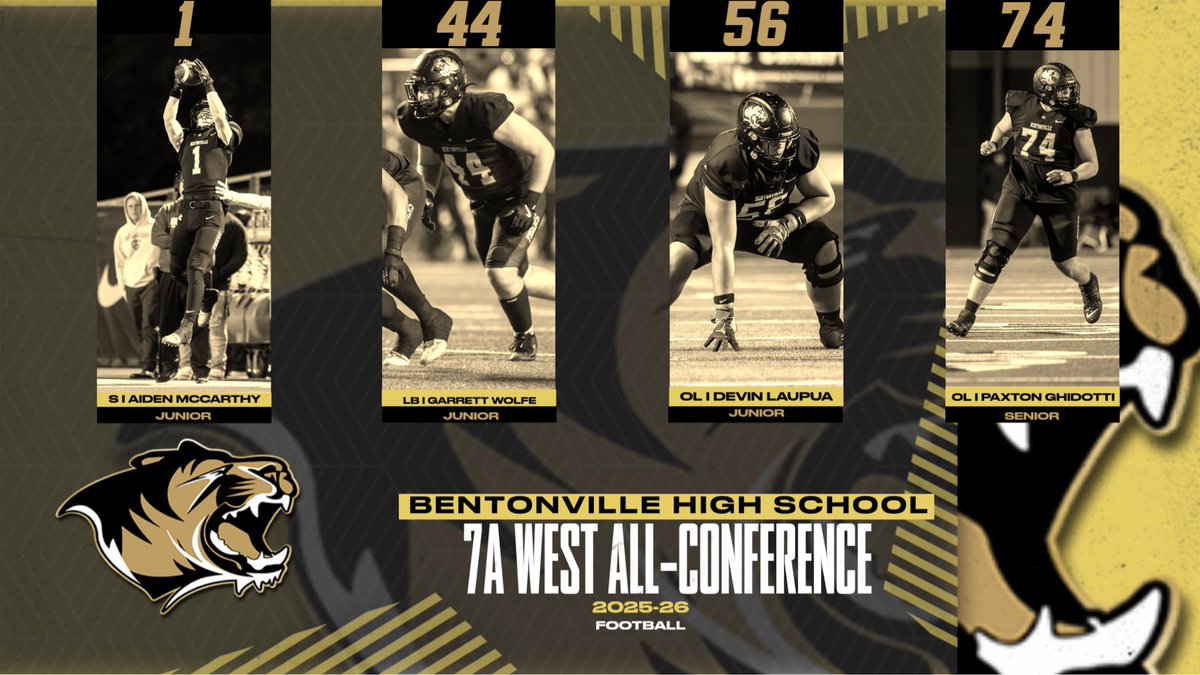Excited to announce our Post-Season Awards:

Congrats to our 4 1st team All-Conference selections🏈

#TigerDNA