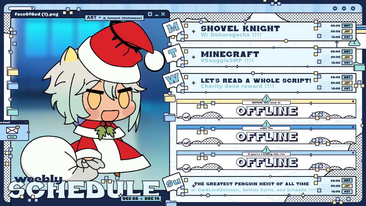 GodDegen_VT's tweet image. This weeks schedule!!
See you soon!!!!