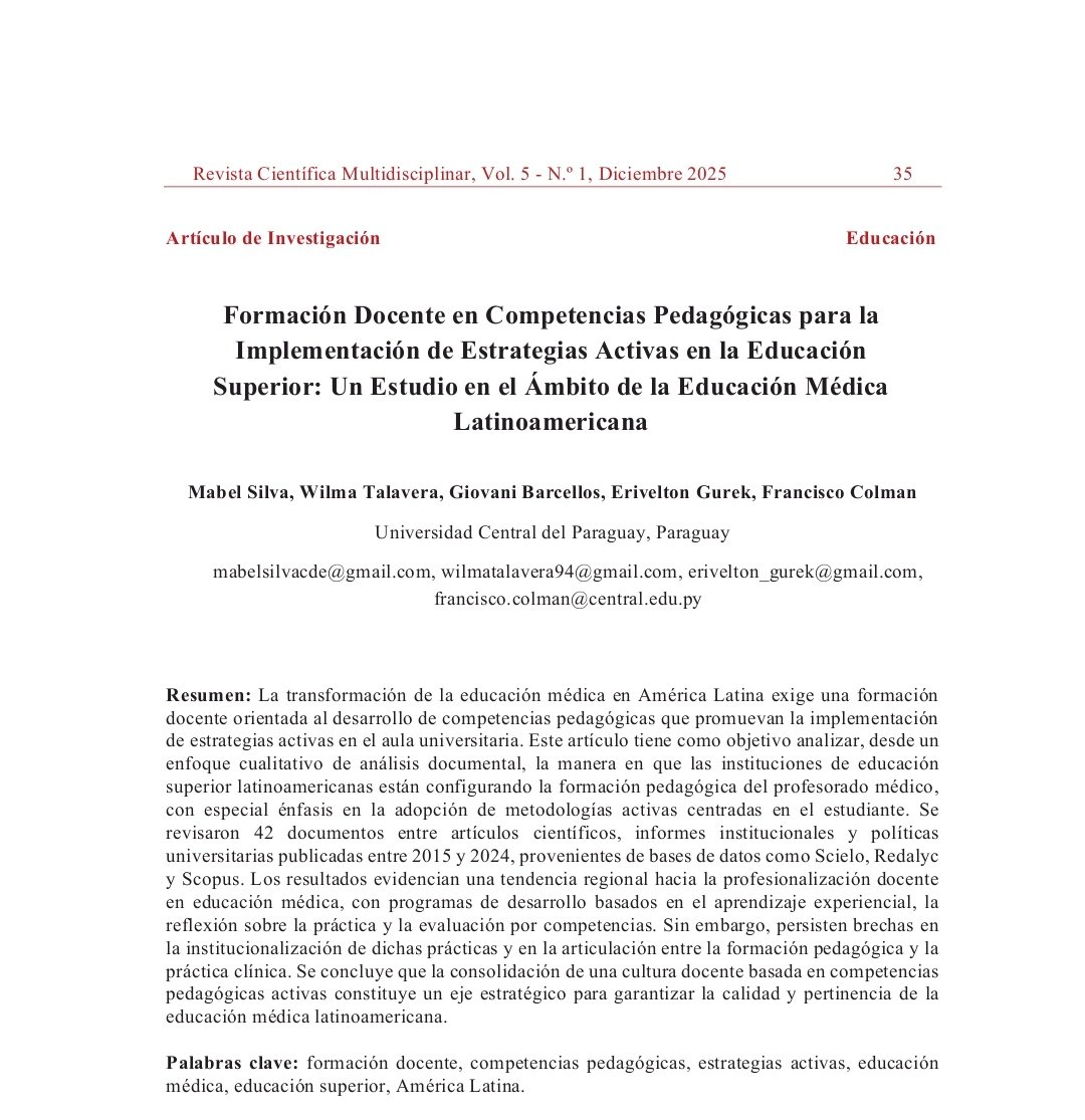FranjaviColR's tweet photo. Como Coordinador del NIE Educación Médica (UCP-CDE) celebramos la publicación de 2 artículos junto a docentes y estudiantes. Disponible en la Revista Multidisciplinar.https://t.co/7RWiR6Bmr2
@DannyYahary @AndreaMPicaso @becalpy @EEsp01 @GrupoEMIPE https://t.co/E3B9qW9GXm