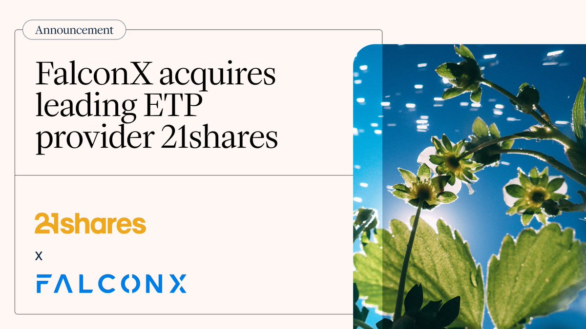 This is really good to see. It seems Crypto.com is now working even more closely with 21shares (which has $CRON, CRO ETP in its product offering). 

Why is it good? Not many people keep up with the news, but 21shares has recently been acquired by <a href="/FalconXGlobal/">FalconX</a>, one