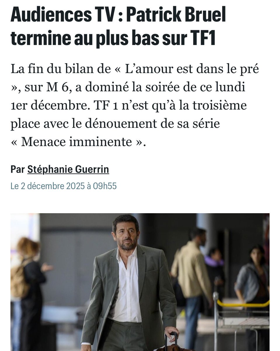 Pensez bien à boycotter <a href="/TF1/">TF1</a> qui continue à se foutre de notre gueule. D’abord ils ont sorti une série avec Bruel qui joue un agent du Mossad qui doit sauver le monde alors qu’au même moment il pleuvait des bombes israéliennes sur Gaza, et maintenant ils nous sortent une série