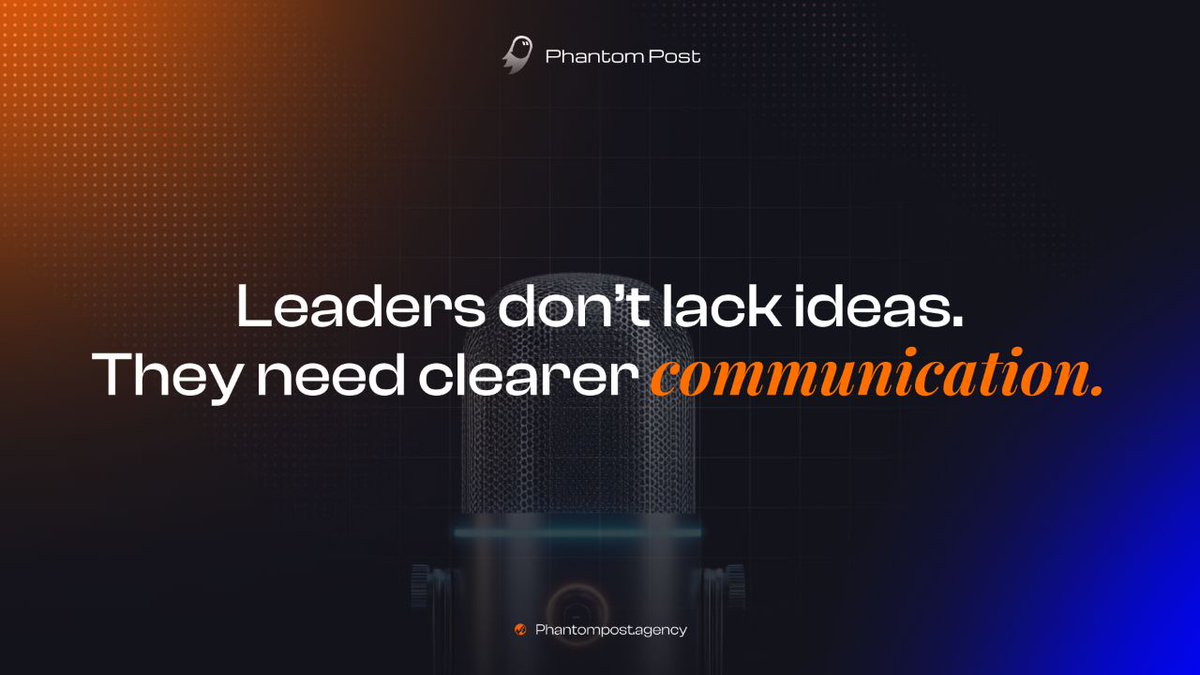 Leaders don’t lack ideas.  
They lack clarity in how those ideas are communicated.  

When communication becomes clear,  
trust becomes easier,  
and leadership becomes stronger.  

This is why Phantom Post exists.