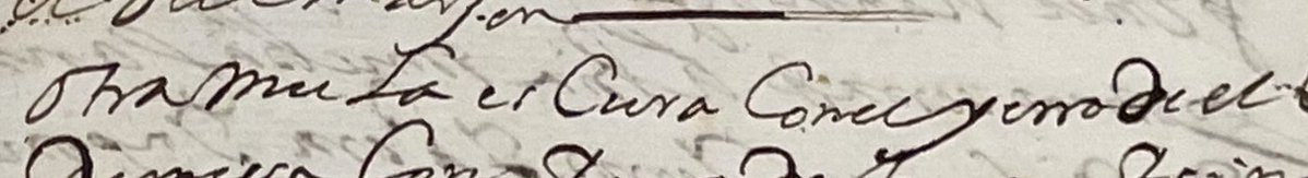 Leí; "otra mula es cura con salario..." en lugar de; otra mula obscura con el hierro....