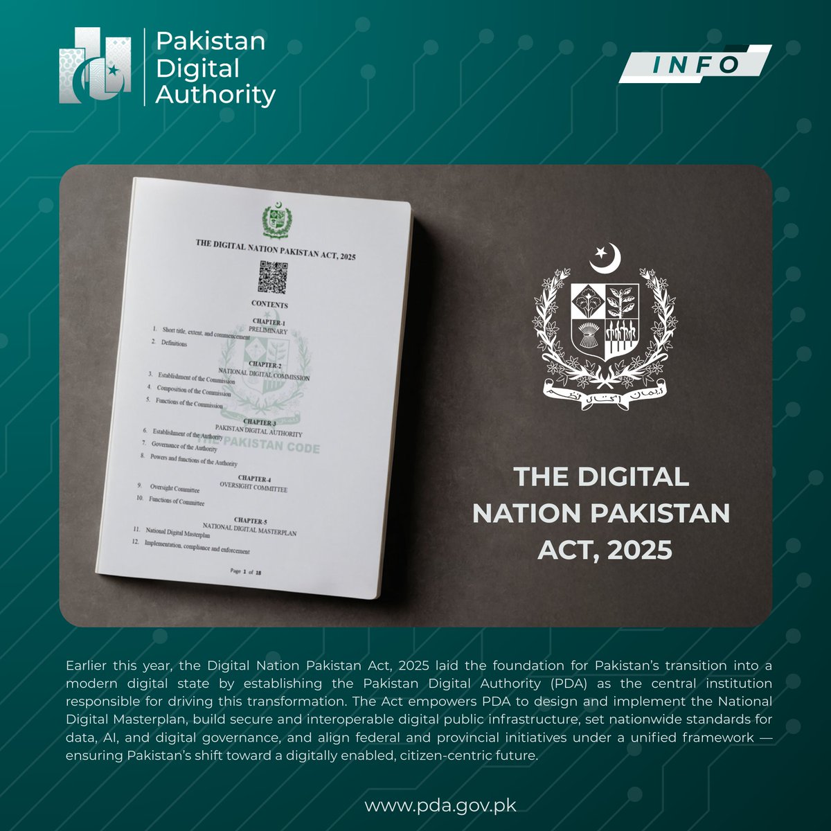 Earlier this year, Pakistan took a major institutional step toward building a modern digital state with the enactment of the Digital Nation Pakistan Act, 2025. The Act set out a clear national ambition: to transform Pakistan into a digital society, strengthen the digital economy,