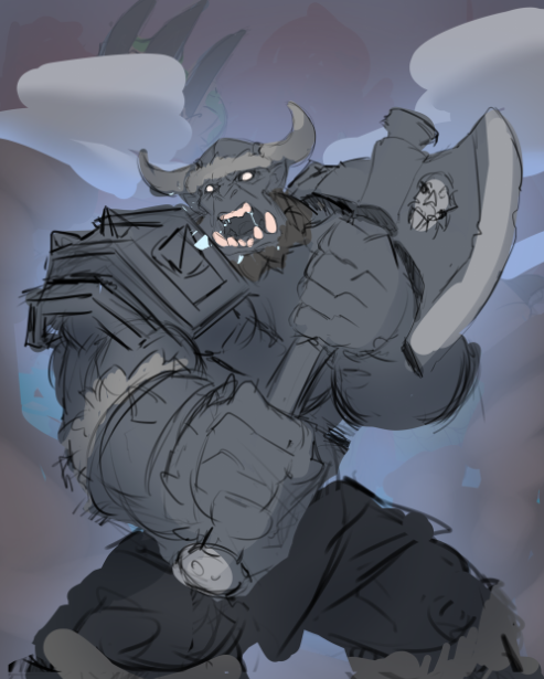 Tadashiroi's tweet image. First idea of Grunt vs the last one

#Orc #hearthstone #fanart #Warcraf3