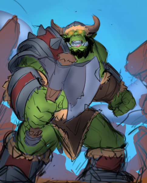 Tadashiroi's tweet image. First idea of Grunt vs the last one

#Orc #hearthstone #fanart #Warcraf3