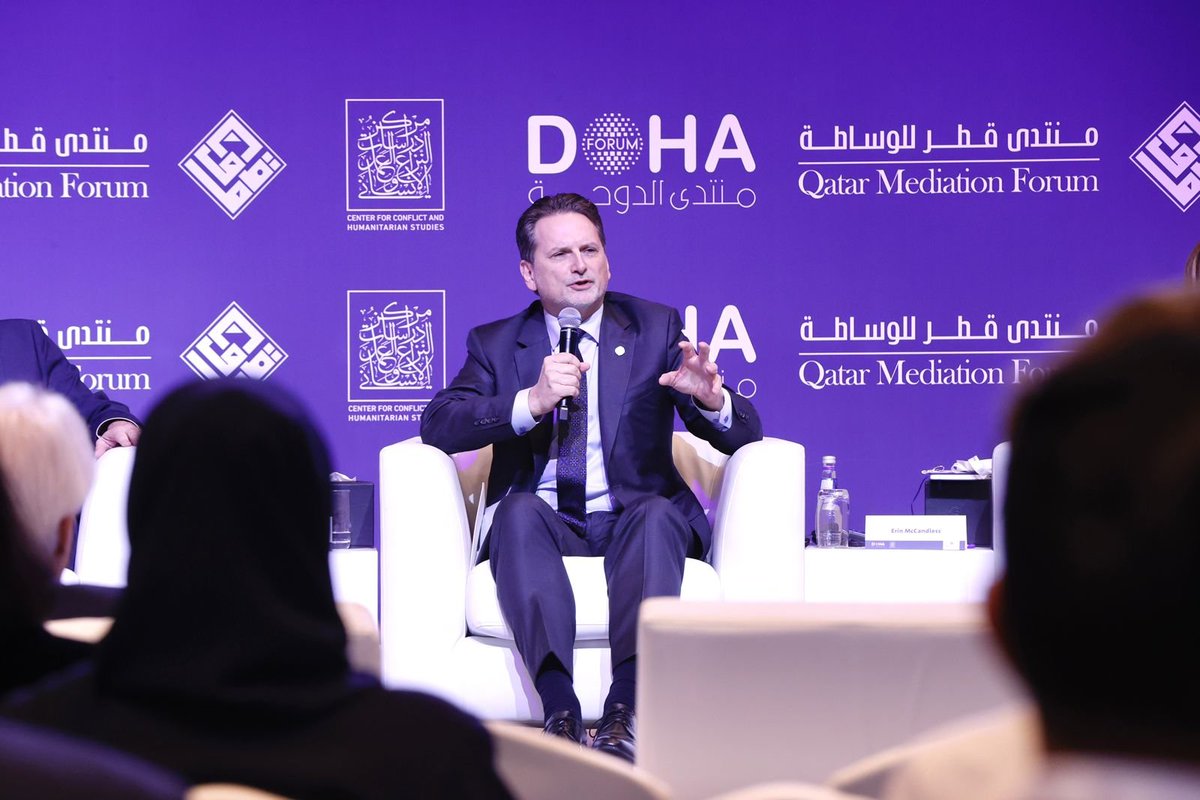 At the Qatar Mediation Forum opening panel <a href="/DohaForum/">Doha Forum</a> on “Peace Mediation in a Transforming World Order,” <a href="/ICRC/">ICRC</a> Director-General <a href="/PKraehenbuehl/">Pierre Krähenbühl</a> reflected on today’s conflicts landscape:

“We now live in a world where war is no longer treated as a last resort.”

With 130 active