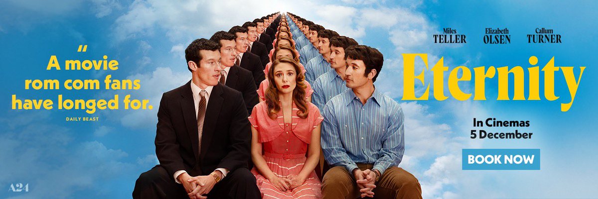 To celebrate the upcoming release of ETERNITY this Friday in IMC Cinemas, we have some tickets for you and a friend to see the film in your local IMC Cinema! And to top it off, we will throw in a Combo Meal for you to share too! 🍿

For your chance to win, LIKE &amp; SHARE this post,