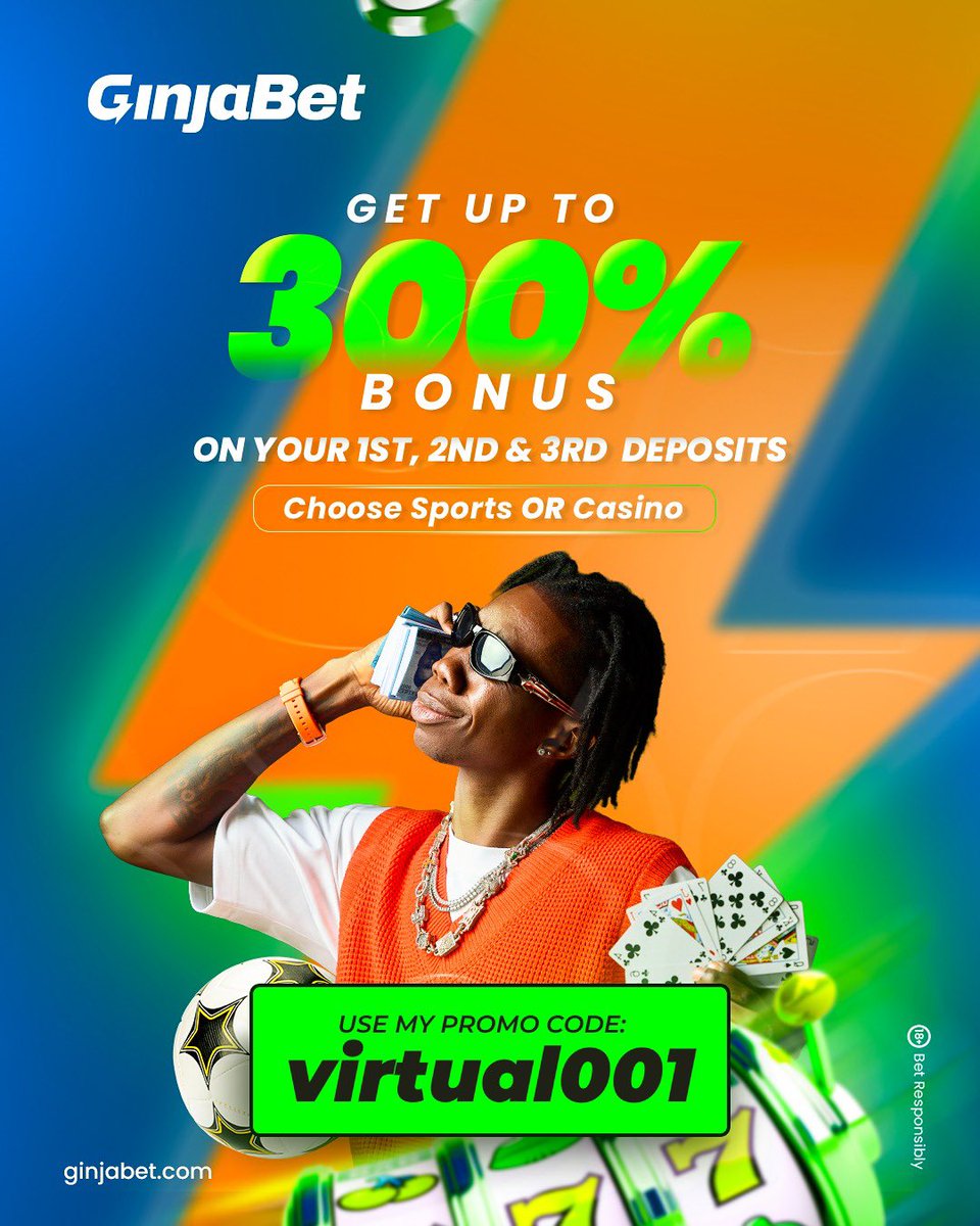 DAY 5 MAXBET odds BANKER rollover ON GinjaBet

Play this sure banker game 200K to Boom millionaire  

Booking Code: 5TXC61

💎Link to 🔴register: affiliates.ginjabet.com/visit/?bta=361…

Promo code: VIRTUAL001

Make a first time deposit of ₦3,000 and get ₦30,000 BONUS to stake games and