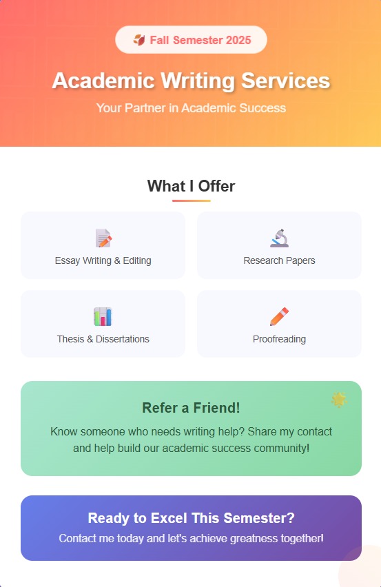 GlobalWritersTM's tweet image. Struggling with Fall semester assignments? Get pro help with on-time delivery &amp;amp; affordable rates! WhatsApp +1 (859) 592-4050 #HomeworkHelp #AssignmentHelp #OnlineClassHelp #FallSemester2025 #StudentLife #CheapEssayWriting