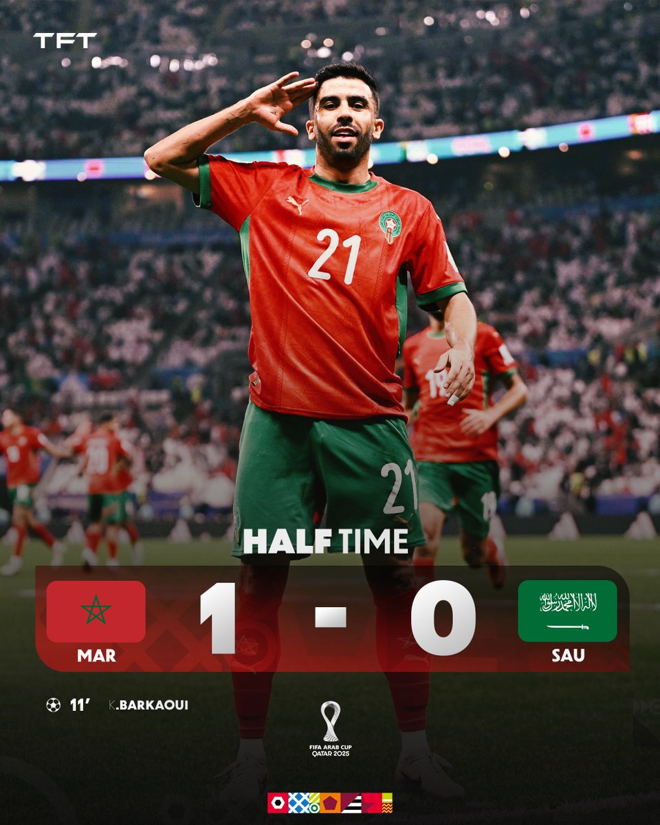 ⏱️ MI-TEMPS ! 1-0

Qu’avez-vous pensez de cette première mi-temps de ce Maroc-Arabie Saoudite ? 🇲🇦🇸🇦