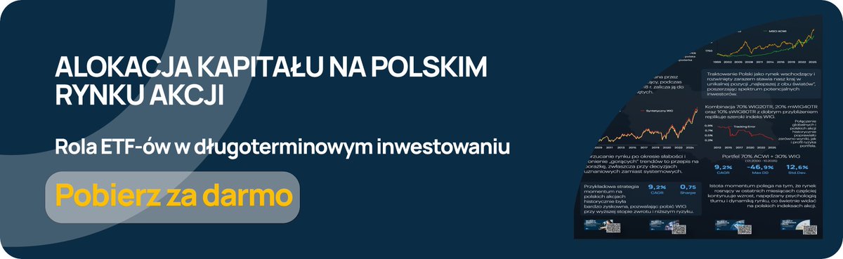 Obszerny i praktyczny przewodnik po ETF-ach na polskie akcje. Ze swojej strony polecam zapoznać się z przykładową strategią momentum (jak ktoś uważa, że ETF-y to tylko nuda). 😎
👉akademia.atlasetf.pl/polskie_akcje