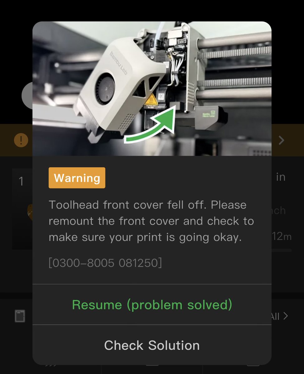 Hilbe's tweet image. I hate this Bambu Labs machine so much.  There’s nothing wrong and it thinks the cover fell off 🤣.

The @Prusa3D CORE One INDX can’t come soon enough…
