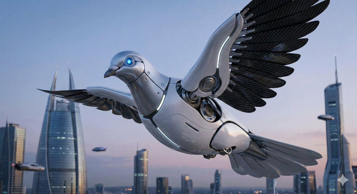 8SecondAI's tweet image. Robotic Raptor Chases Robotic Dove

Another experiment with creating characters using Nano Banana and animating them in Veo 3.1.

#veo3 #Nanobanana #robot