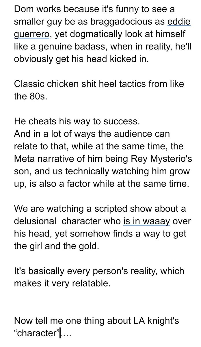 PeterPromo's tweet image. Why dominik Mysterio works.