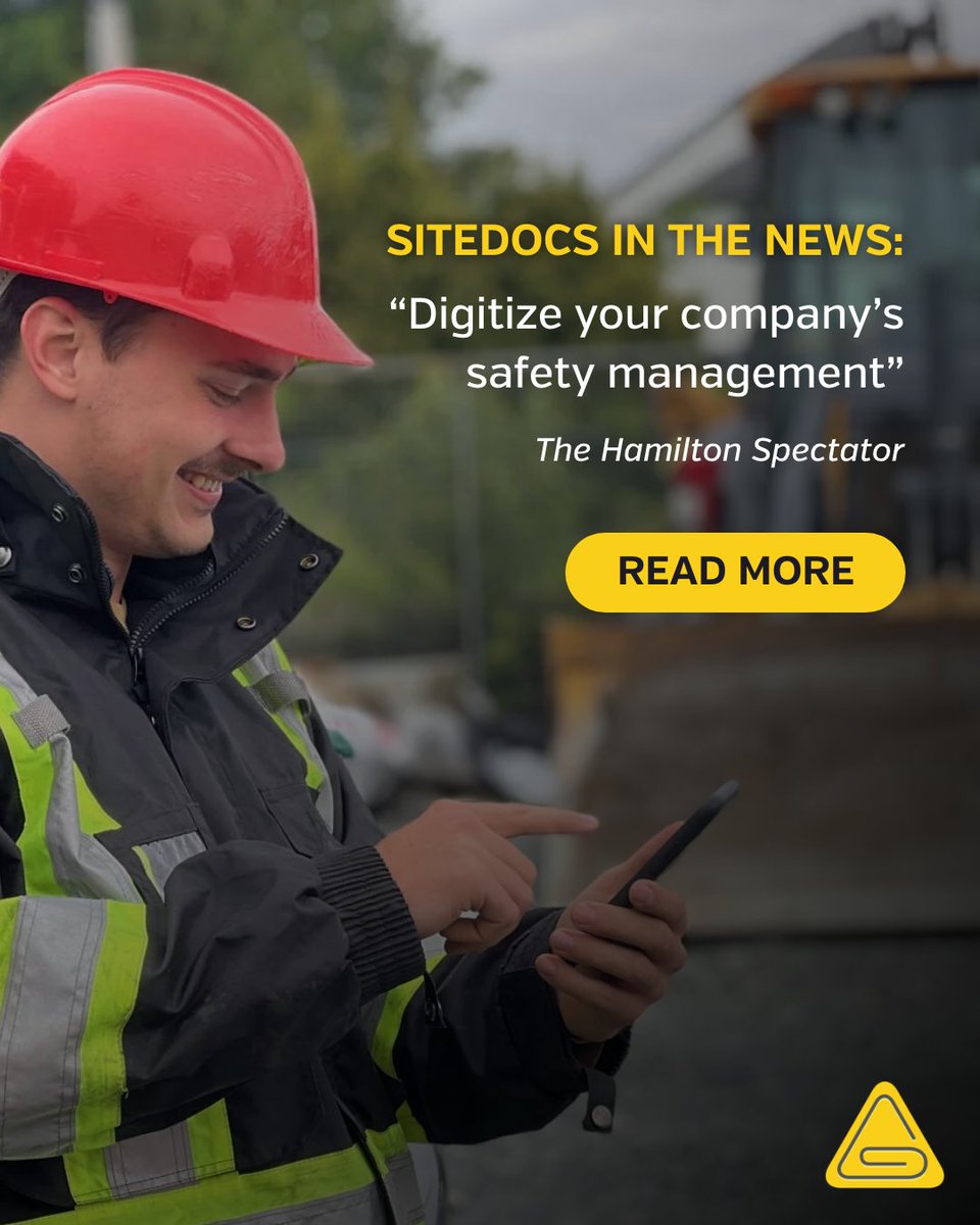Grateful to be featured in <a href="/TheSpec/">Hamilton Spectator</a>! 

Discover how SiteDocs is helping Canadian businesses digitize safety, monitor teams in real time, and streamline reporting: bit.ly/3KdbMra

#SiteDocs #WorkplaceSafety #CanadianBusinesses #SafetyManagement #DigitalSafety #Compliance