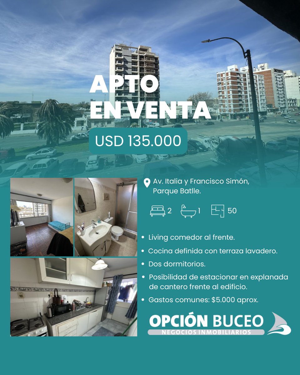 OpcionBuceo's tweet photo. APARTAMENTO EN VENTA

📍 Av. Italia y Francisco Simón, Parque Batlle.
Más información en: https://t.co/rGRz36udTU
.
.
.
.
.
.
.
#inmuebles #propiedadesenalquiler #propiedadesenventa #bienesraices #buceomontevideo #parquebatlle #ramblamontevideo #ciudad #alquiler #venta #avitalia https://t.co/H182S8huQv
