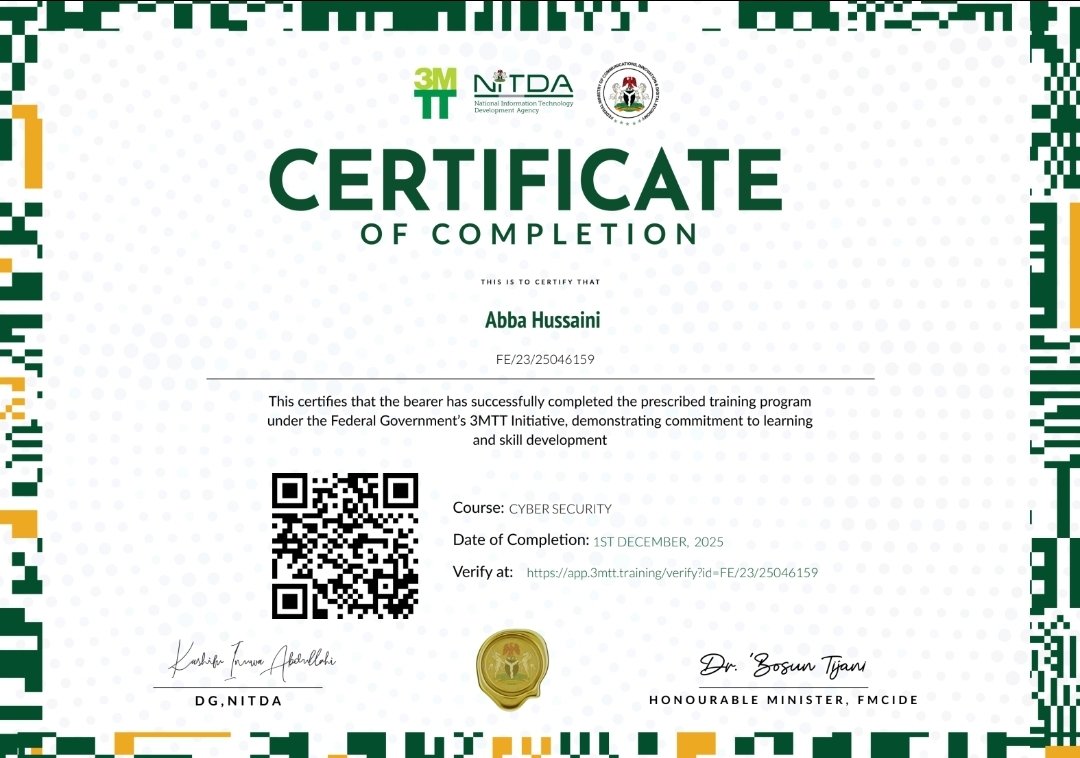 FineUstaz's tweet image. Alhamdulillah ❤️ the long expected journey now it has end 🙌 ✨️ I&apos;m excited 😊 to announce that I&apos;ve got two of my beautiful 😍 certificate in @3MTTNigeria and other one at @dsn_ai_network this is an incredible journey. Thanks #3mtt #dsn @Microsoft @NITDANigeria