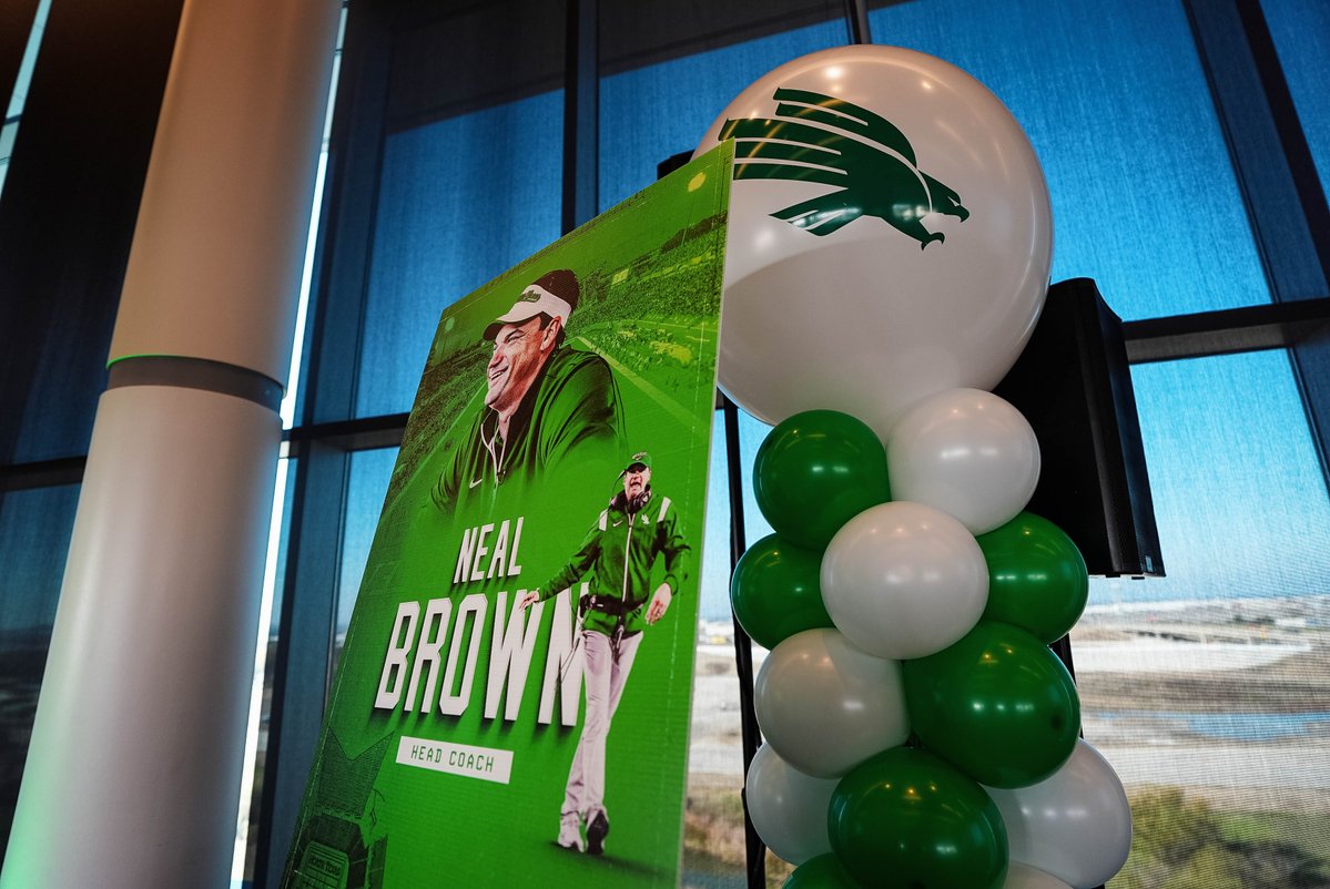 MeanGreenFB's tweet image. Welcome to the Mean Green Family! 🦅 @Coach_NealBrown

#GMG🦅