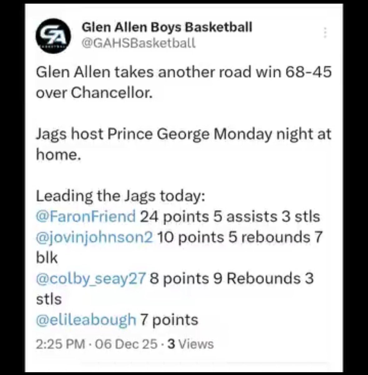 FaronFriend's tweet image. clips from our third game of the season 
@GAHSBasketball