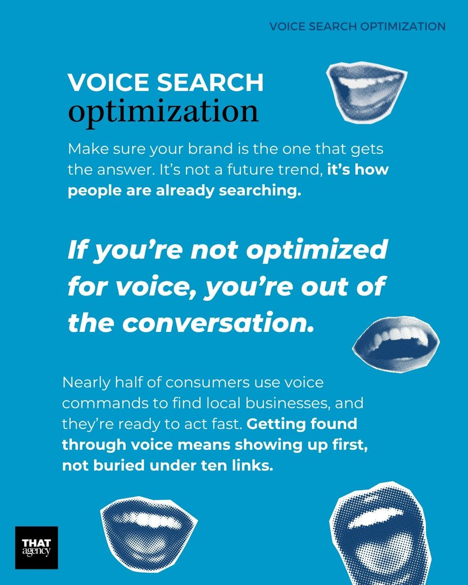 Voice search grew rapidly in 2025, and it’s already redefining how people choose the brands they trust. Updating your content now means more qualified visibility and more opportunities to show up when intent is highest.

bit.ly/4ierej2