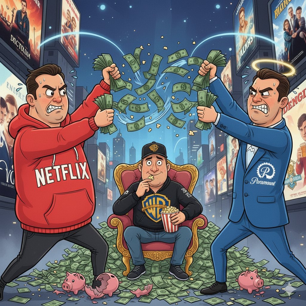 ¡Sestan peleando a billetazos!

En un movimiento impresionante, Paramount supera la oferta de Netflix para comprar Warner: $108 billones en cash, contra los $82 billones de Warner. ¿Quién ganará?