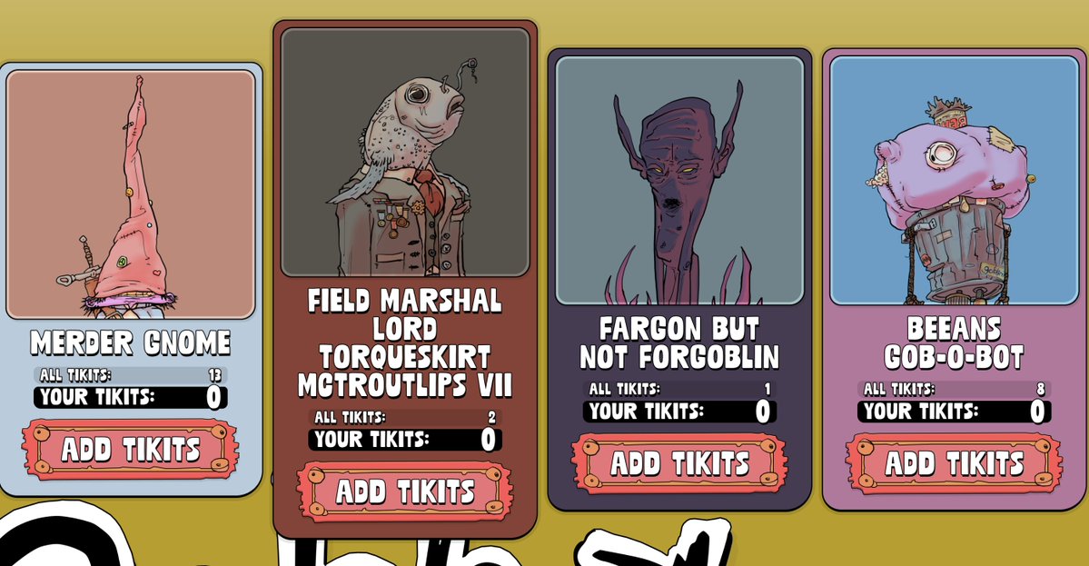 Week 5 Free Tickets

We want to give some @Goblintown Shweepshtakes tickets away for free over the next few days!

All you need to do is (1) follow us, (2) like, (3) retweet and (4) reply to THIS post with your base/eth wallet and you may end up with one, two, or many tickets!