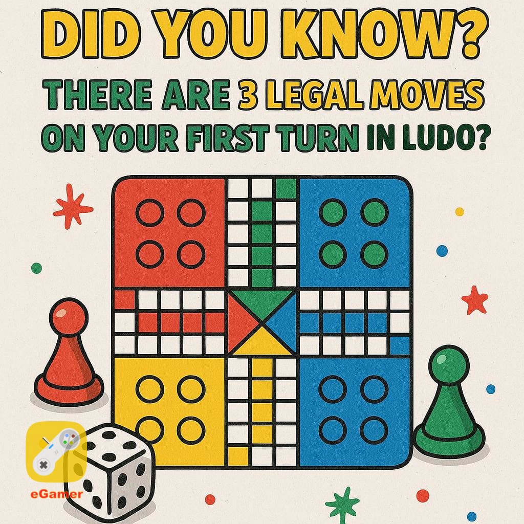 AppCedar's tweet image. Did you know that there are 3 legal moves on your first turn in Ludo? 🎲
#eGamer #AppCedar
Get eGamer now: 👉 c24fx.app.link/gwD5YwpnaXb?ut…