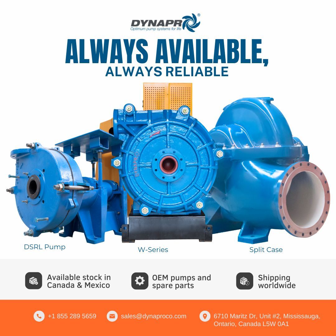 💪⚙️ Slurry pumps ready for your operation.
Dynapro offers fully interchangeable pumps and parts, engineered to integrate seamlessly into your system and make it more efficient, reliable, and easier to maintain.
Ready to ship. Ready to work. Ready to boost your production.