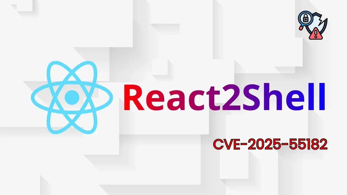 dailytechonx's tweet image. Alert: Critical #React2Shell RCE vulnerability (CVE-2025-55182) actively exploited! Immediate patching required for #React and #NextJS applications. Stay secure! #Vulnerability #Exploitation #Patch #Security #Framework #Risk #Exploit #Code #Software #Tech #Update #Application…