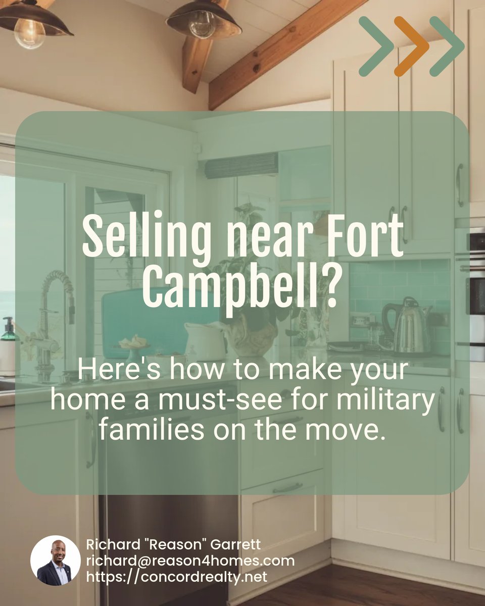 Reason1041's tweet image. 🏡 Selling near Fort Campbell? Military families are on the move! 🇺🇸 Highlight open layouts, flexible spaces &amp;amp; proximity to base amenities. Make your home a must-see! Listing soon? Share your strategies or questions in the comments below! #ClarksvilleRealEstate