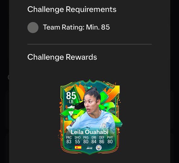 🚨— ثلاثي مانشستر سيتي النسائي توفروا في التحديات الآن ✅

— ليلى 🇪🇸 تطلب ريت 85
— كيرولين 🇧🇷 تطلب ريت 85 
— هاسيقاوا 🇯🇵 تطلب ريت 86