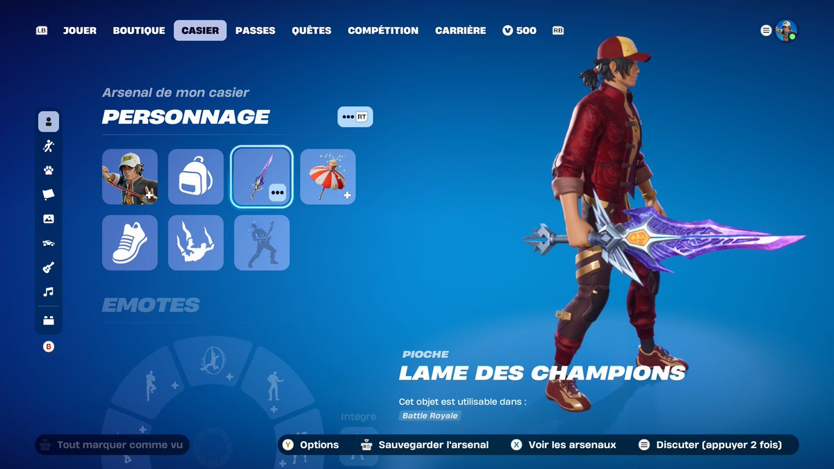 Achat de la pioche Lame des champions avec le code "LAYZFN_7" <a href="/layzfn_/">Layz</a> 🎁

J’ai oublié de faire la vidéo ce matin !! ⚠️