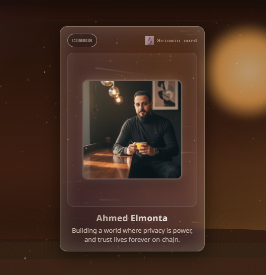 I made a <a href="/SeismicSys/">Seismic</a>  card myself 
It was so cool, I'm totally obsessed with it!  You should try it too!