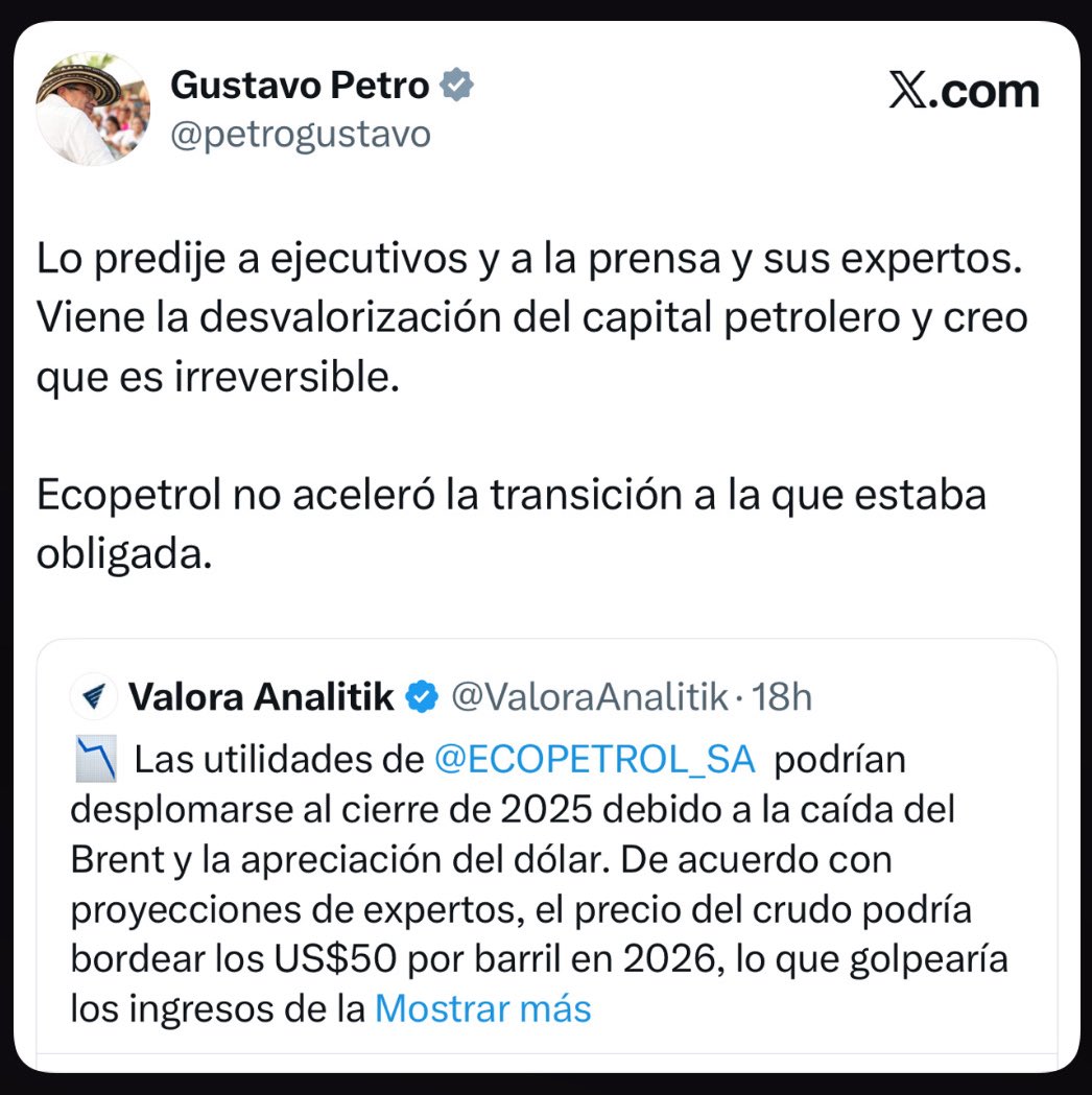 german_ricaurte's tweet image. Acabaron con Ecopetrol y están orgullosos.

Por eso vamos a sacar al petrismo y a Roa en las próximas elecciones.
