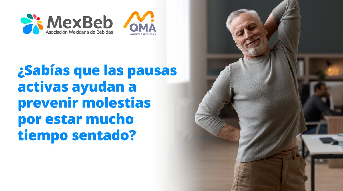 MexBebOficial's tweet photo. Nuestros amigos de @Mexactivos nos recomiendan movernos entre 3 y 5 minutos durante el día para reducir la tensión y la fatiga. Un pequeño hábito que ayuda a que te sientas mejor cada día. 💼✨
#ActívateDiario #MexBeb https://t.co/UNo9TRgbgq