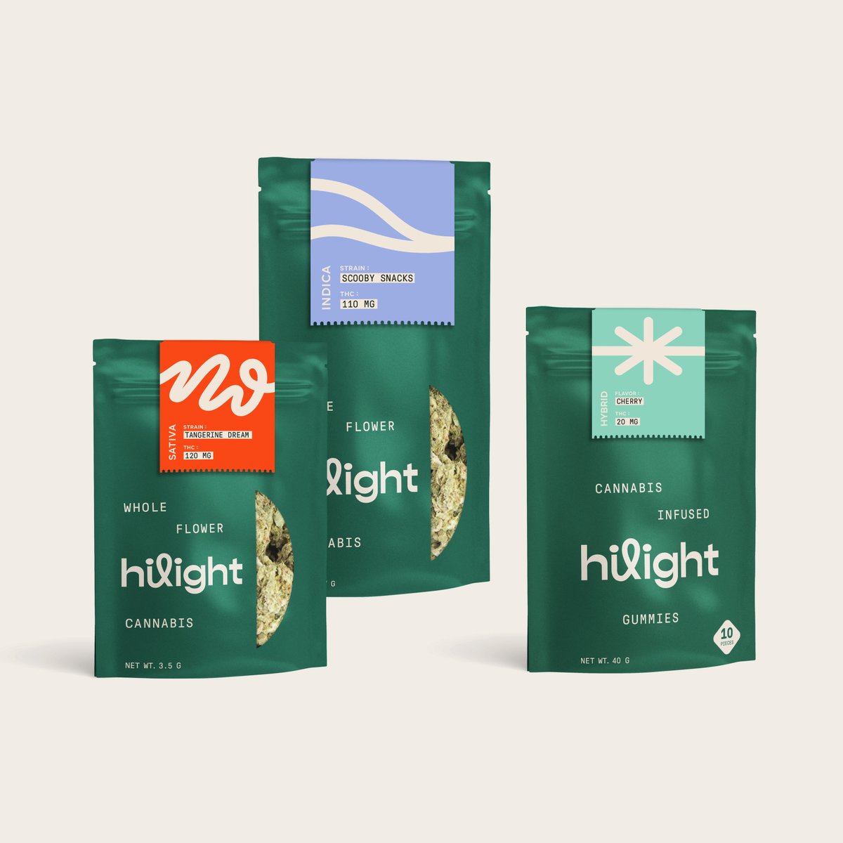 CarpenterCollec's tweet image. More packaging and brand extensions we developed for Hilight Cannabis.