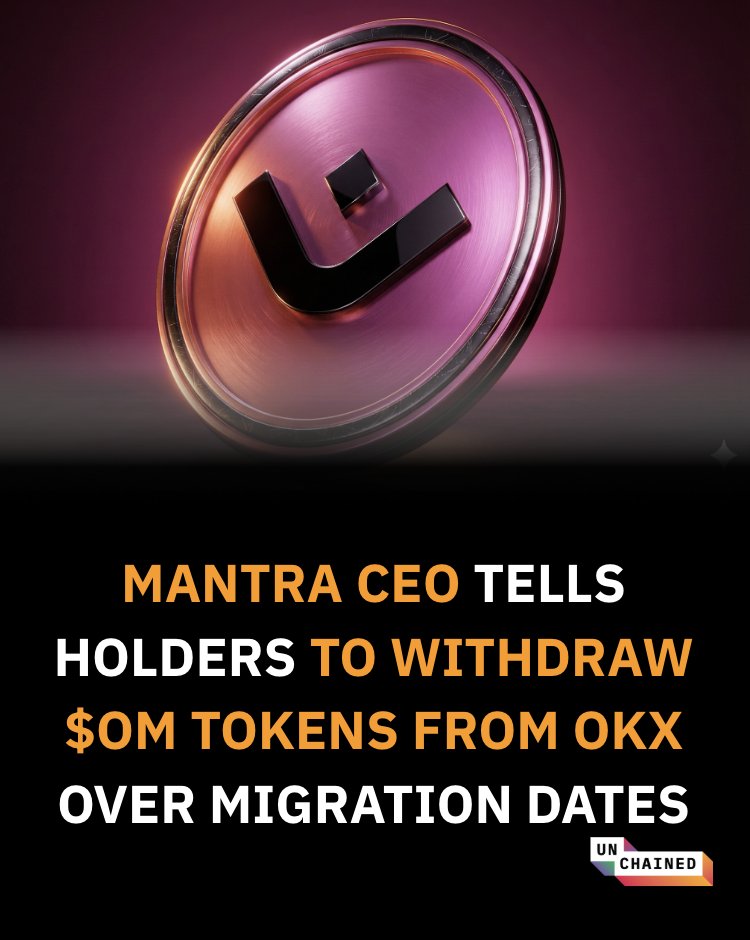 Mantra CEO가 마이그레이션 날짜 문제로 OKX에서 $OM 보유자에게 인출을 촉구