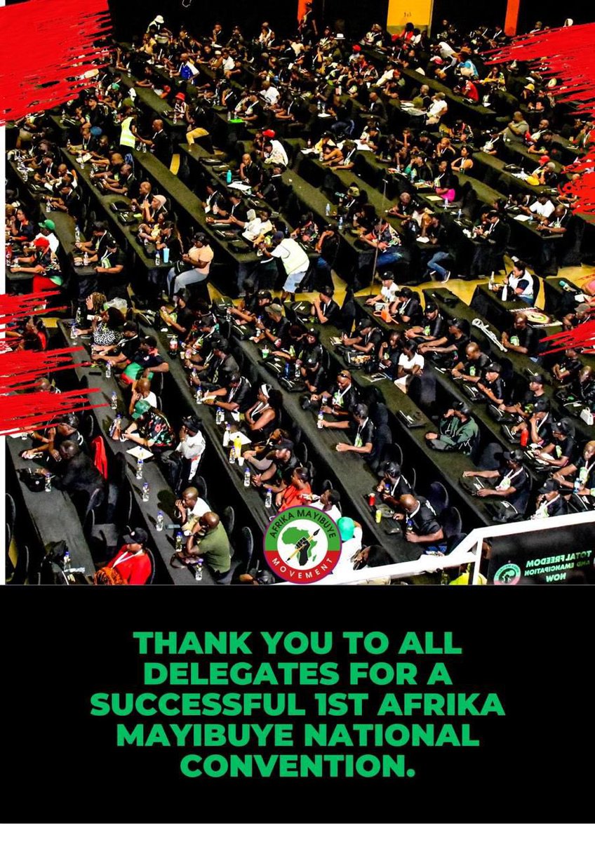 FloydShivambu's tweet photo. We are humbled and truly blessed that all delegates to the 1st National Convention from all Provinces and Districts and from Cape to Musina are safely home. We appreciate the travel mercies we prayed for when we closed. The mandate remains Total Freedom and Emancipation Now! Mayibuye iAfrika! 🙌🏿🙌🏿🙌🏿