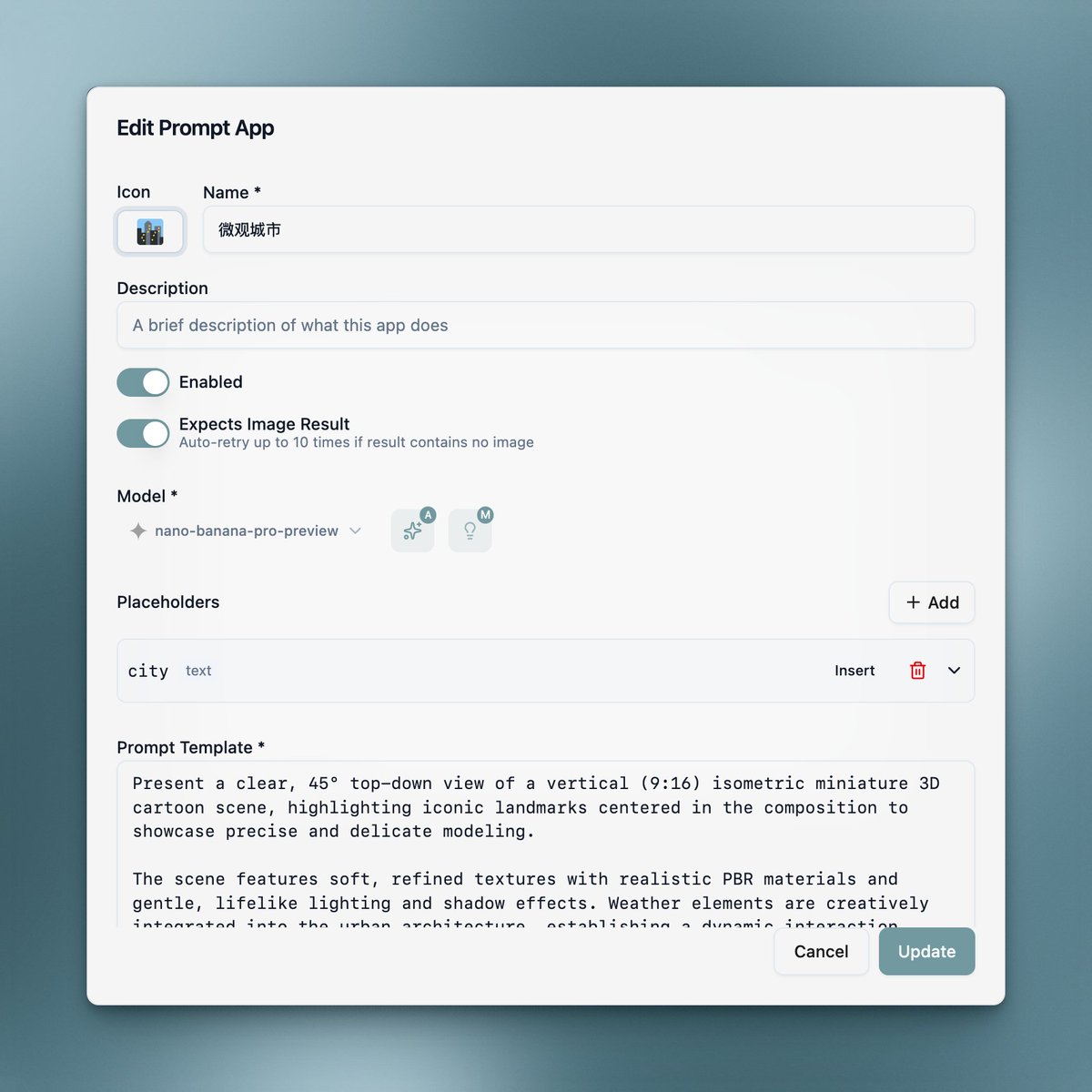 A versão mais recente do Alma agora oferece suporte a Aplicativos de Prompt. Você pode criar aplicativos a partir da sua