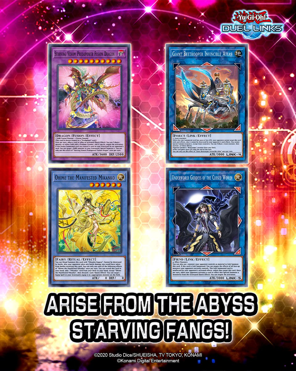 Awaken abyssal power with new cards from SPEED DUEL Mini BOX: Predator of  the Abyss! Head to the #YuGiOhDUELLINKS Shop for more details.