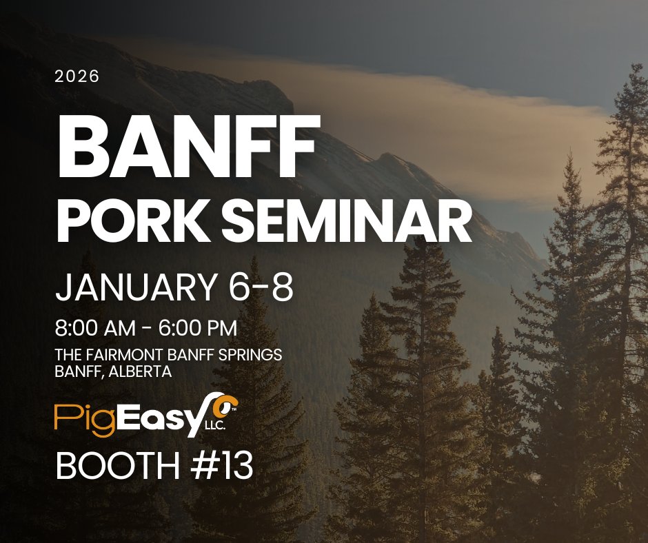 Dave and Katie are gearing up for the Banff Pork Seminar next week. Come say hi if you're attending!

#pigeasy #easyisbetter
