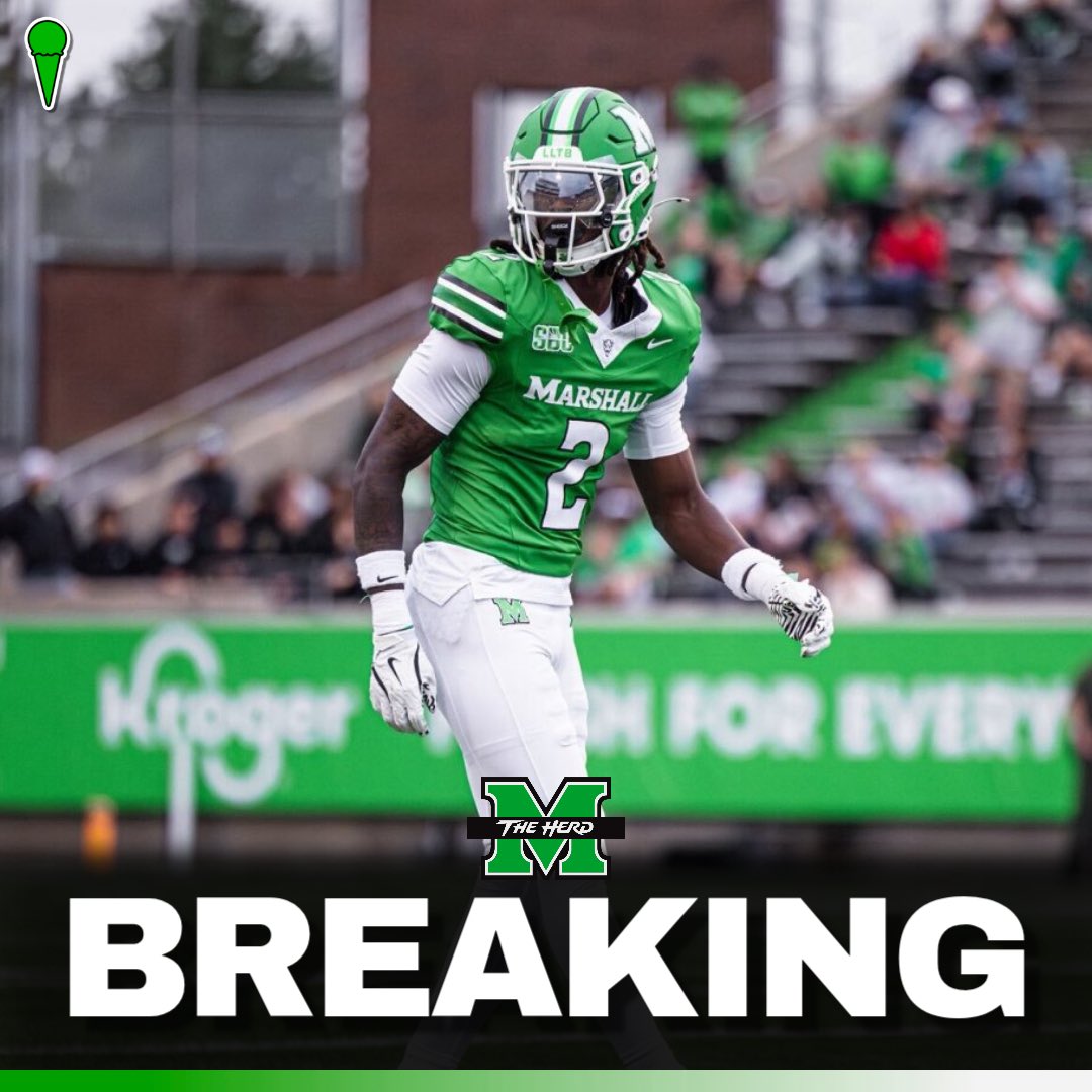 TheHerdScoop's tweet photo. DB Darrell Sweeting has chosen to stay at Marshall next season and will not enter the transfer portal. https://t.co/rMnUldPOZy