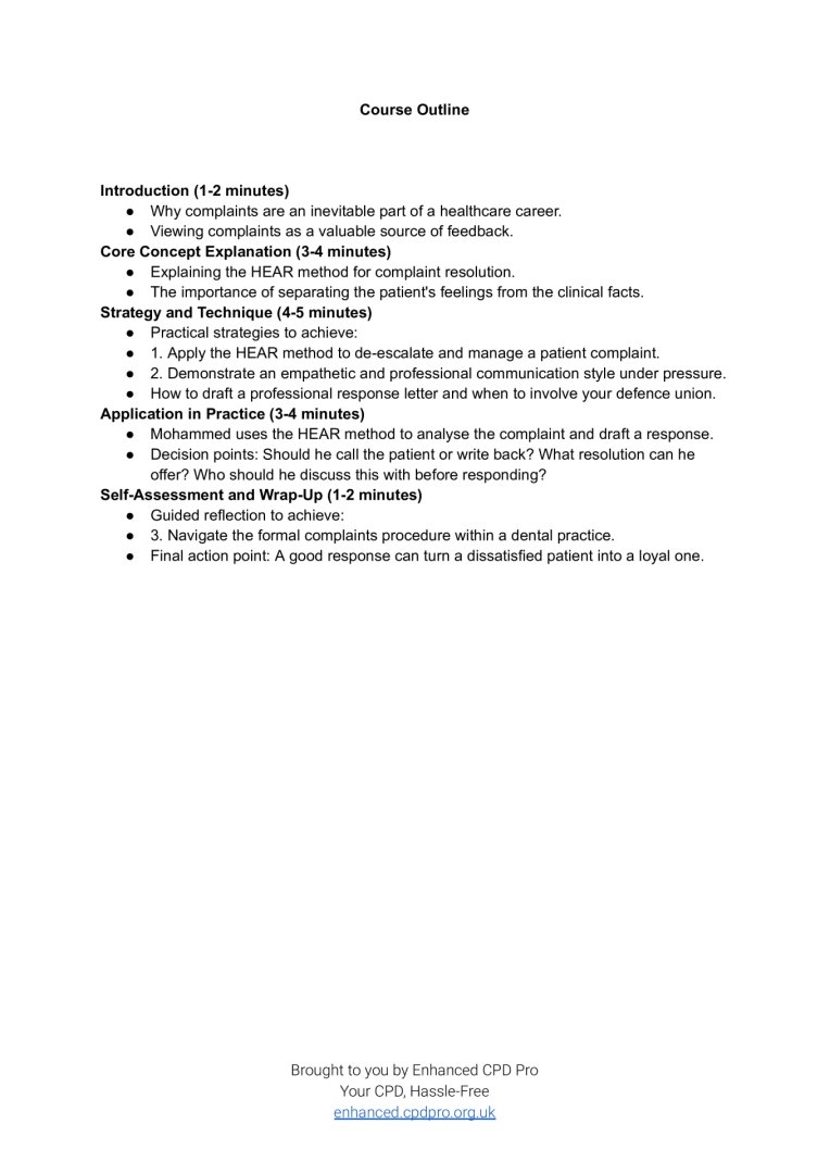 EnhancedCPDPro's tweet photo. Enhanced CPD SkillBytes: The HEAR Method for Responding to Complaints | Claim your certificate by passing the test at https://t.co/GRi60UKeiV https://t.co/Y234thXbQO
