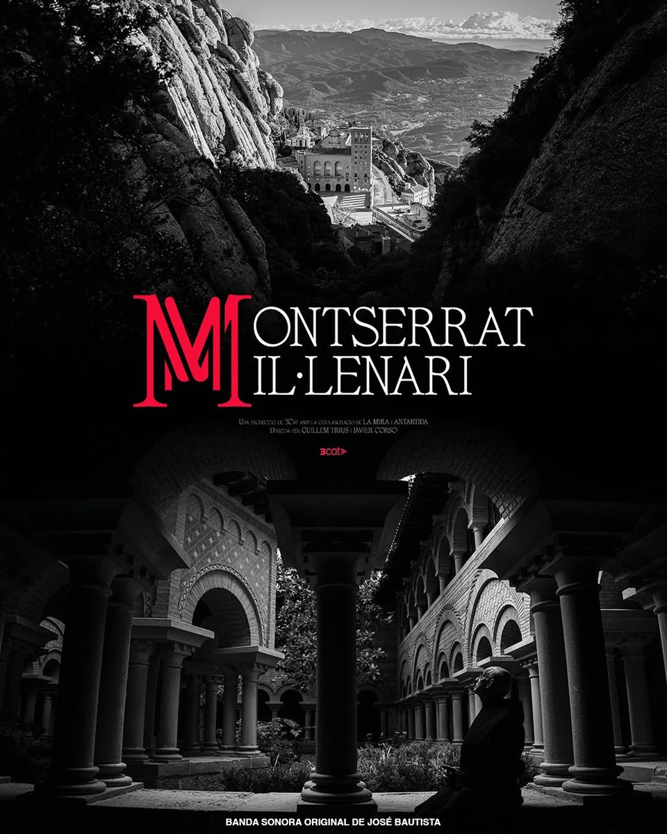 Con motivo del milenario de la Abadía de Montserrat <a href="/montserratinfo/">montserratinfo</a>  Hoy 22:00 en <a href="/canal_33/">Canal 33</a> y la plataforma <a href="/som3cat/">3Cat</a>  se estrena la serie MONTSERRAT MIL·LENARI, realizada por <a href="/oak_stories/">OAK STORIES</a>  y producido por <a href="/lamira/">LA MIRA</a> . 

Firmo la Banda Sonora Original y el diseño sonoro de la serie.
