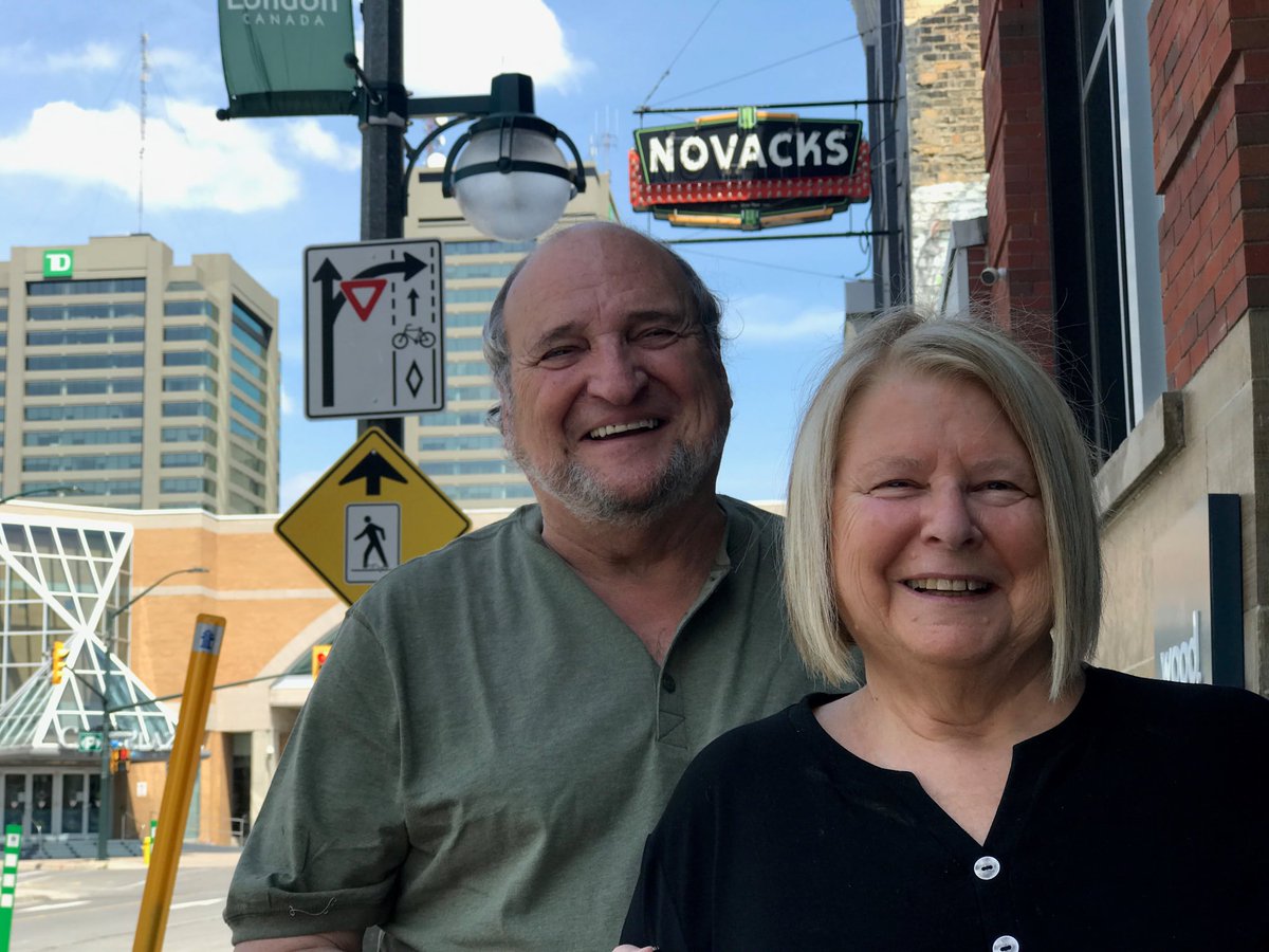 UnityProjectLdn's tweet image. Feeling it for Paul and Sandi Caplan (nee Novak) as they clear out 70+ years of inventory remaining after the 2012 closure of the iconic Novacks Store. Thanks for all your support, and for your consideration for the warmth and welfare of people experiencing homelessness. #LdnOnt