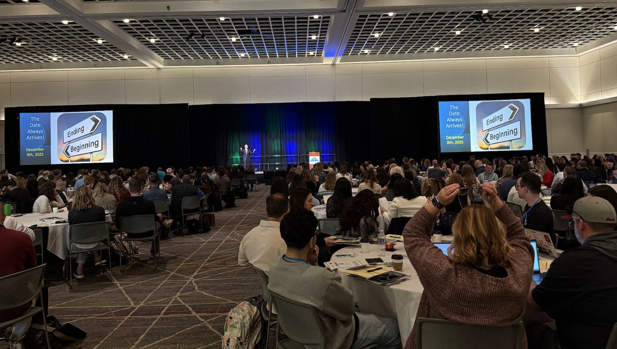 SolutionTree's tweet image. 483 educators. 23 states. Guam in the house.
Tim Kanold opens his final Mathematics at Work event—and the energy is unmatched.
On to an amazing week of learning!
#MathEd #PLCatWork #TeacherLeaders