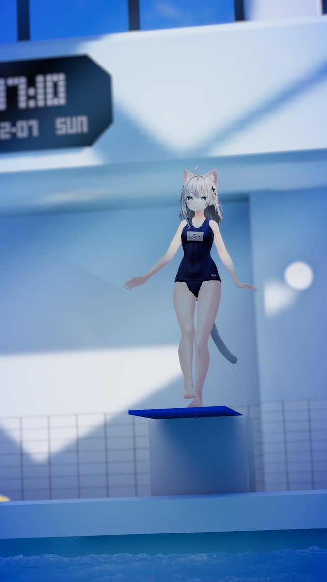 Ohayou!!! 🤽‍♀️
#VRChat #VRChatPhotography #Shinano3D